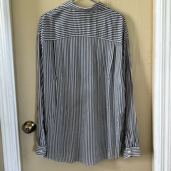 The Kooples James striped B&W button down with patch pockets - Picture 3 of 6